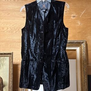Vintage The Limited Midnight Velvet Vest